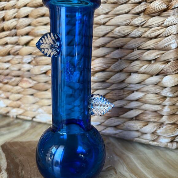 Cobalt Vine Vtg Vase - Picture 2 of 4